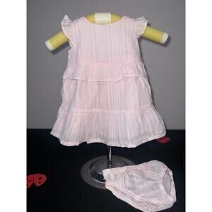 OshKosh B’Gosh Pink Baby Girl Linen Dress 6M￼